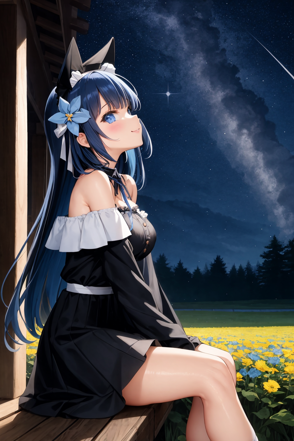 00162-2440339796-(best quality)(masterpiece), (ultra detailed), (highres), production art,_1girl, long hair, solo, flower, petals, sitting, sky,.png